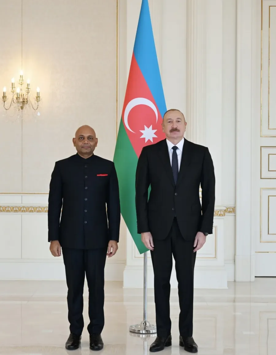 Prezident Hindistanın yeni səfirini qəbul edib - FOTOLAR — 2