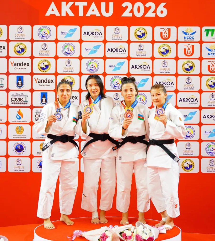 Azərbaycan cüdoçularından Aktau zəfəri: İlk gündə 8 medal — 4