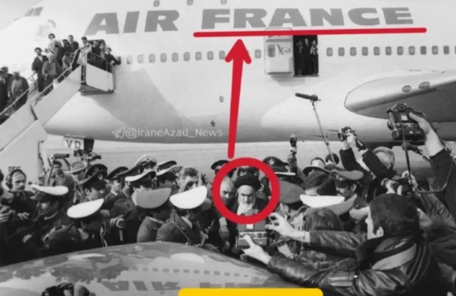 “Khomeini” takes the lead in France’s revolution – VIDEO