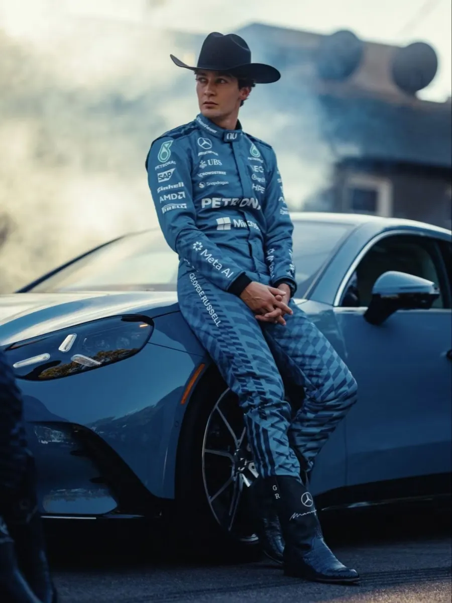 Texas tərzində sürət: "Mercedes"dən ABŞ Qran-prisinə özəl möhtəşəm dizayn! — 3