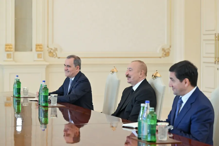Prezident Hindistanın xarici işlər nazirini qəbul edib - FOTOLAR — 3