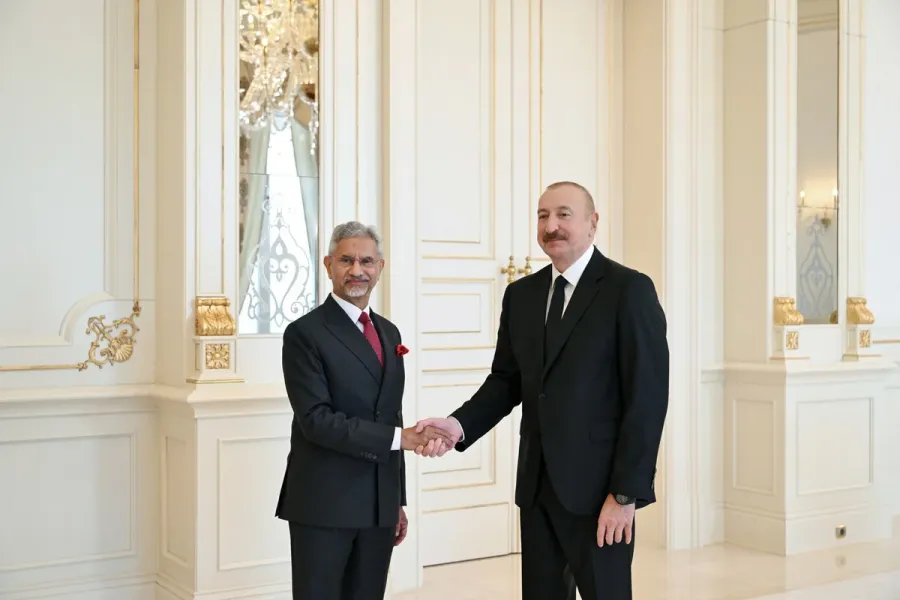 Prezident Hindistanın xarici işlər nazirini qəbul edib - FOTOLAR — 5