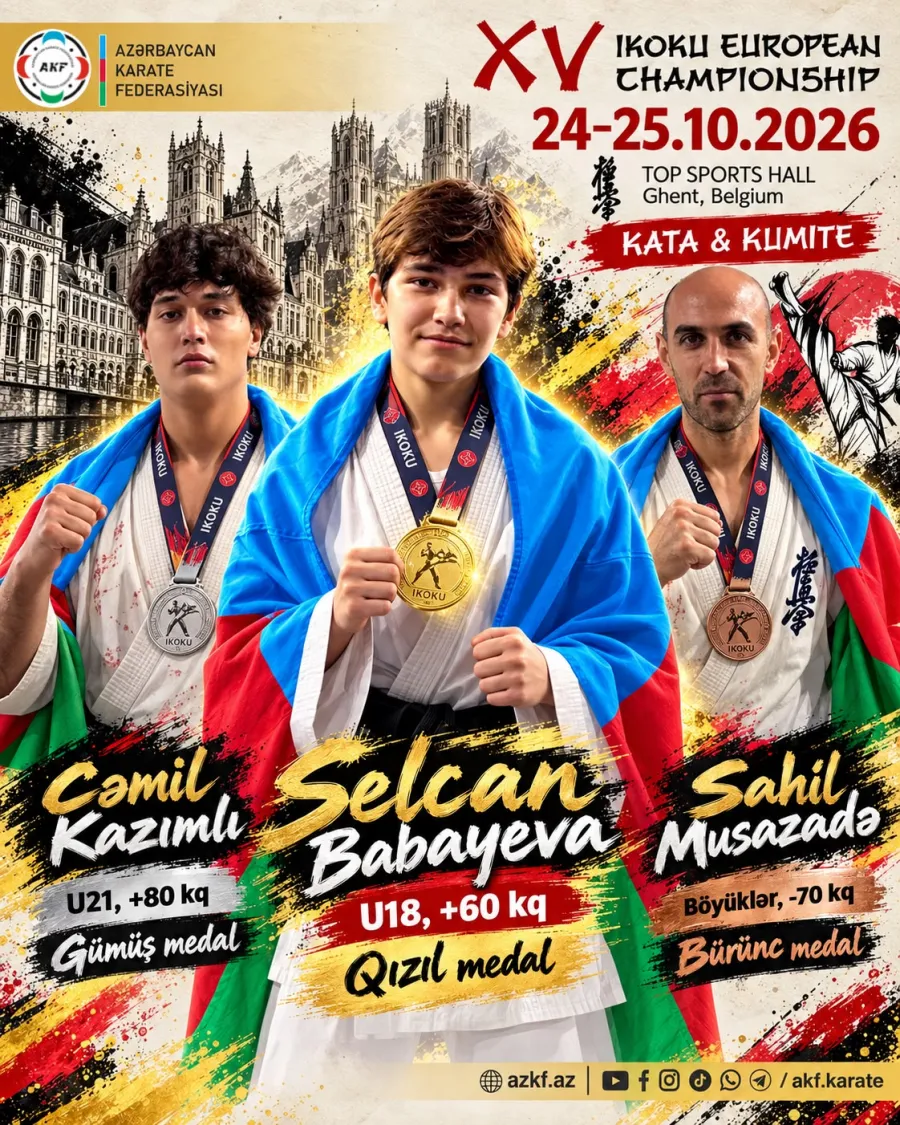 Gentdə Azərbaycan zəfəri: millimizdən üç medal! — 1