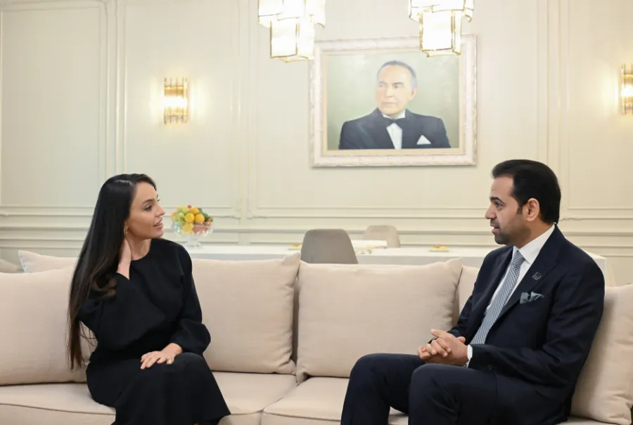 Leyla Əliyeva Müsəlman Ağsaqqalları Şurasının Baş katibi ilə görüşdü - FOTO