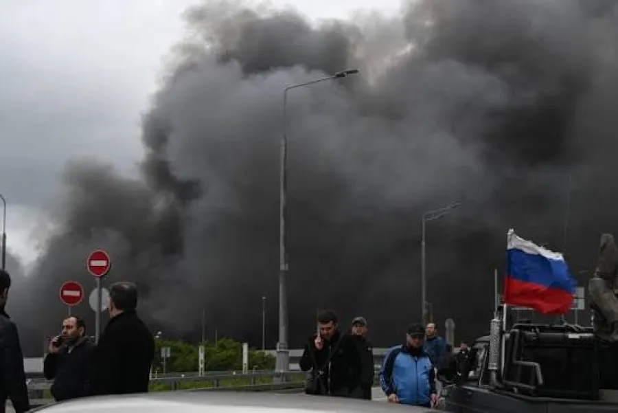 Putinin çıxışı zamanı Ukrayna dronları Moskvaya uçdu