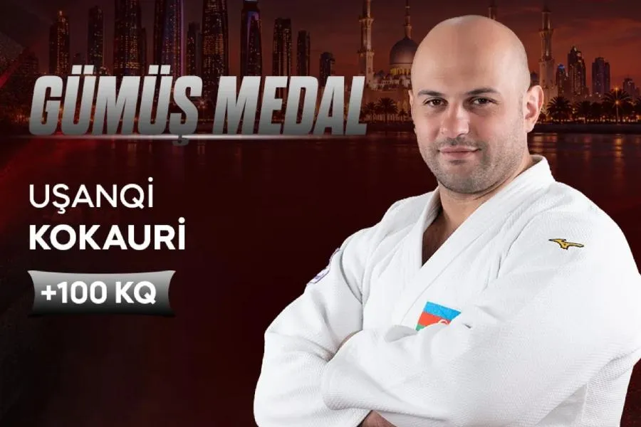 "Böyük Dəbilqə": Uşanqi Kokauri gümüş medal qazandı